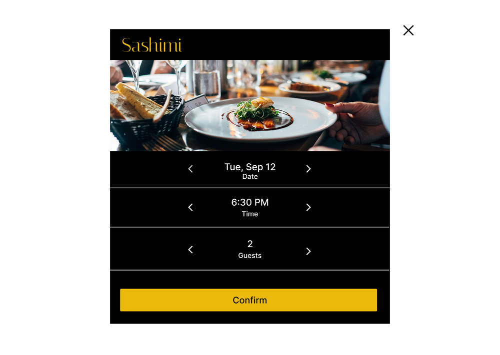 Book a table