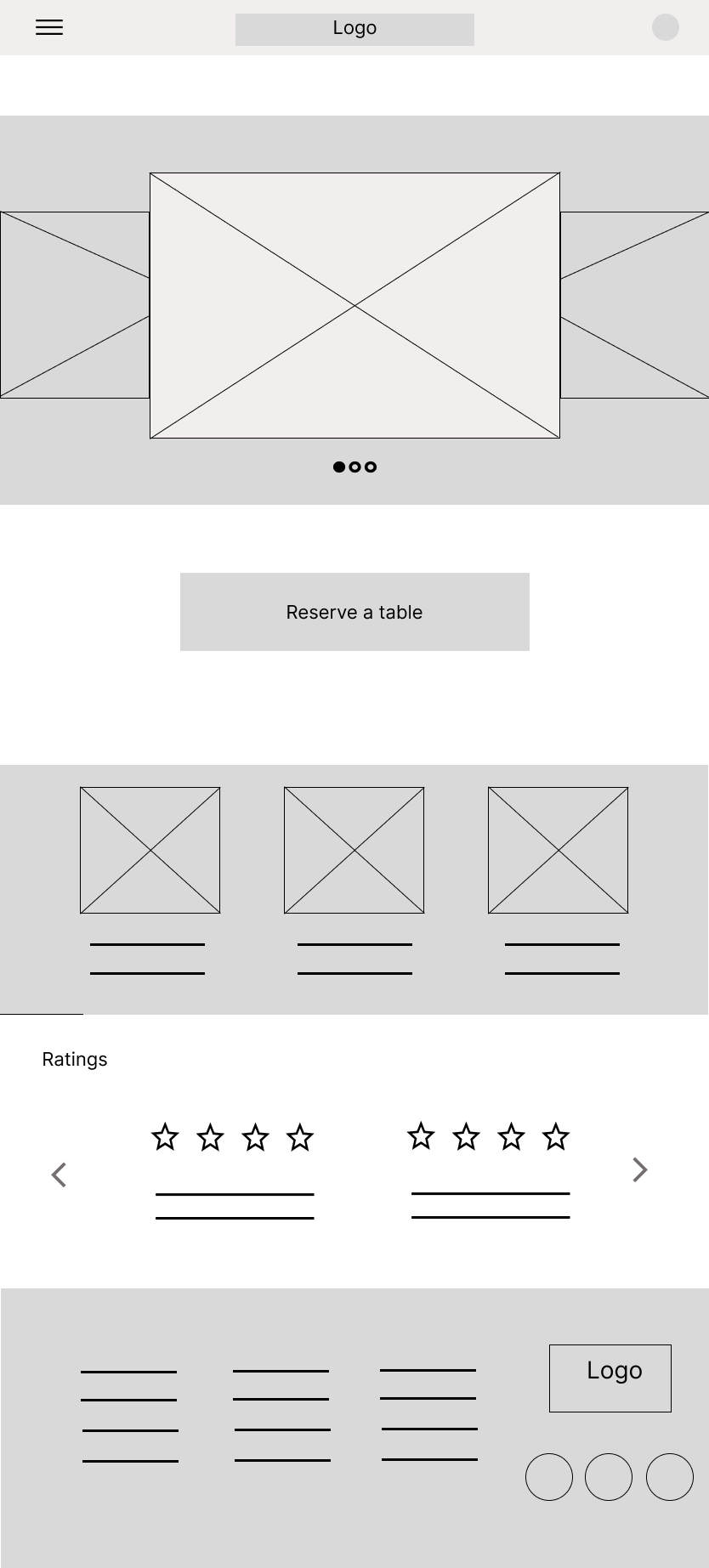 Wireframe v2, tablet