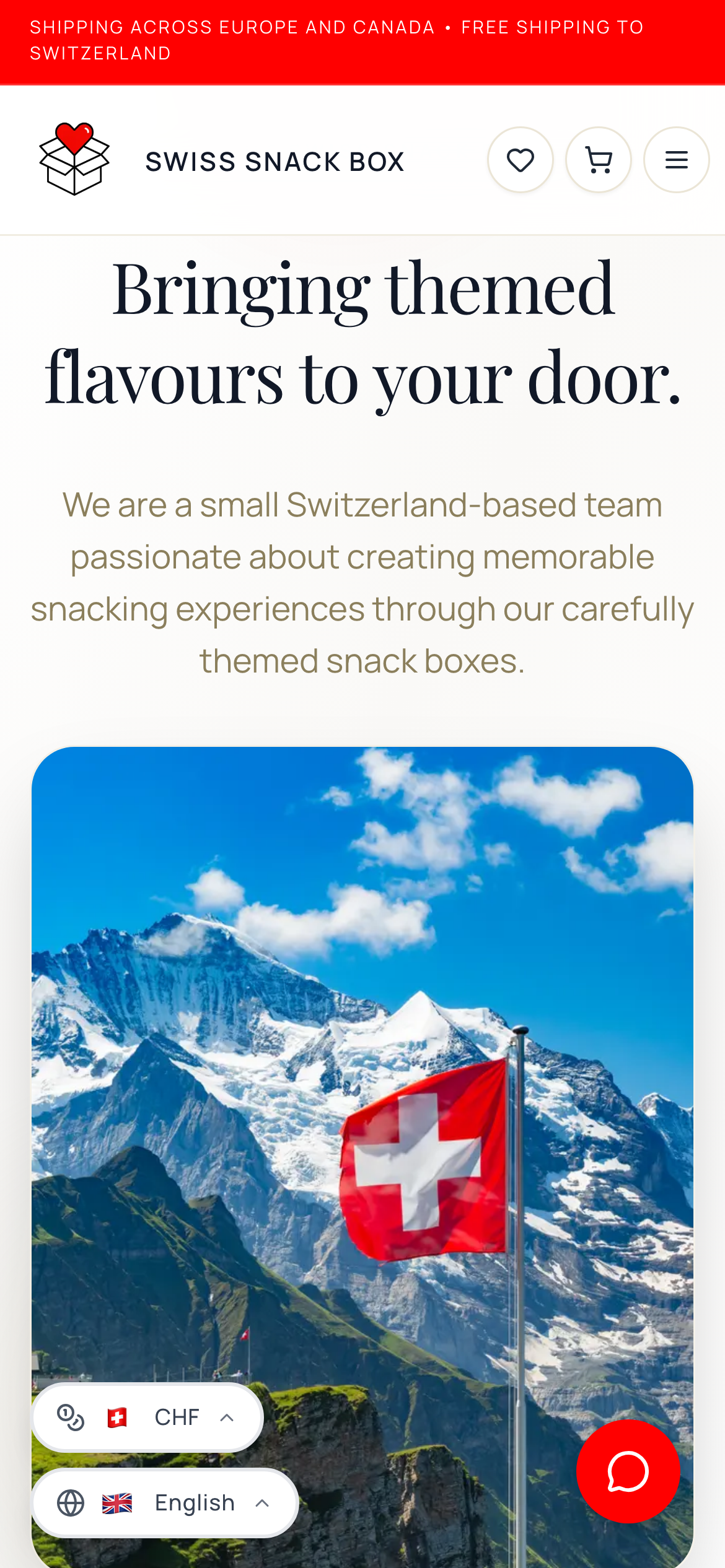 About page introducing the Swiss team